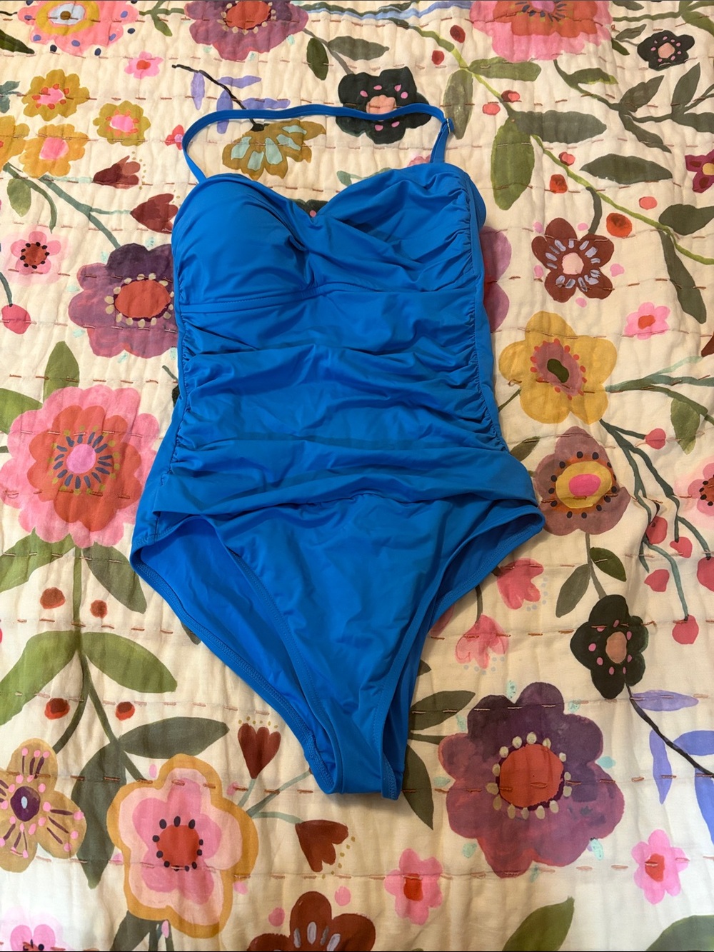 Anne Cole one piece  blue swim suit size 8